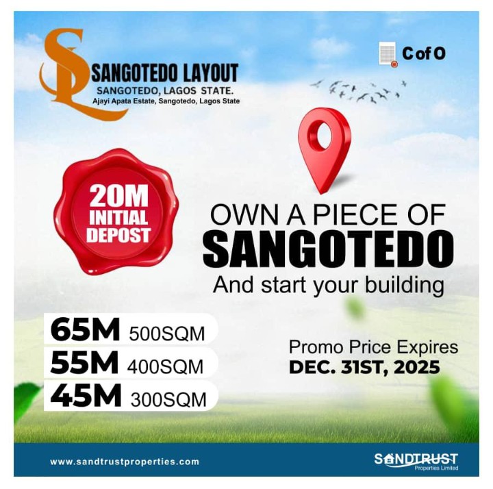 Secure Your Future with Sangotedo Layout: Own a Piece of Lagos Today