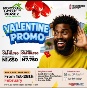 Valentine Promo: Invest in Your Future at Ikorodu Layout Phase 2, Imota