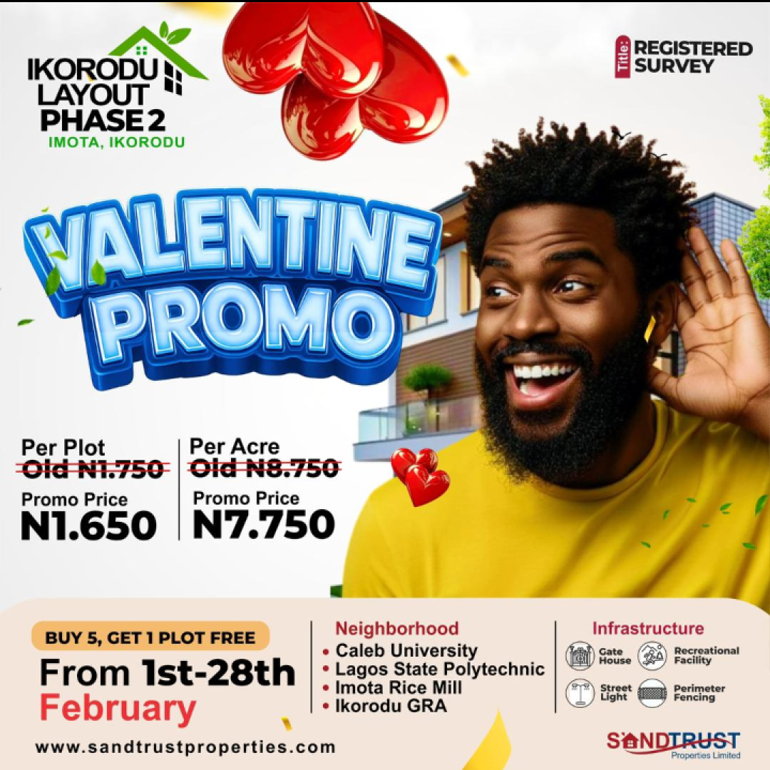 Valentine Promo: Invest in Your Future at Ikorodu Layout Phase 2, Imota
